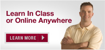 Learn In Class or Online Anywhere